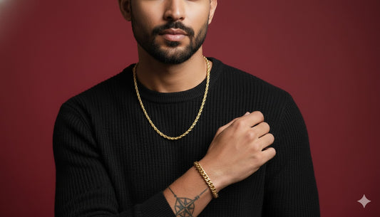 Chain & Bracelet Combo for Men & Boys | Fashion Bracelet | Accessories Jewellery | Birthday & Anniversary Gift