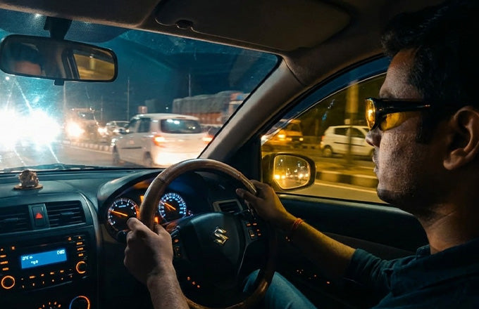 Polarized Wrap-Around Night Driving Glasses